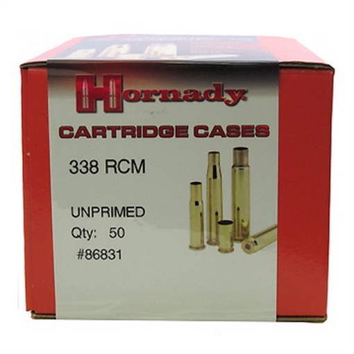 Picture of HORNADY 338 RCM BRASS CASE UNPRIMED 50BX 090255486319
