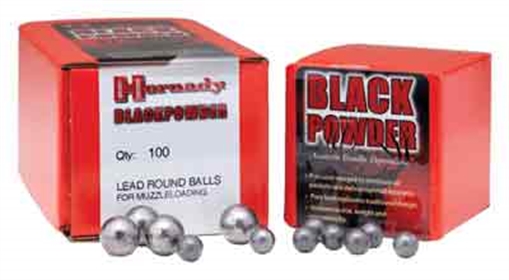 Picture of Hornady ROUND BALLS 36 CAL (.350'') LEAD ROUND BALL 100/BOX 6010