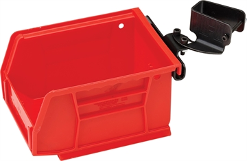 Picture of Hornady Lock-N-Load Universal Bin and Bracket Red Plastic Works With Lock N Load Reloading Press 366692