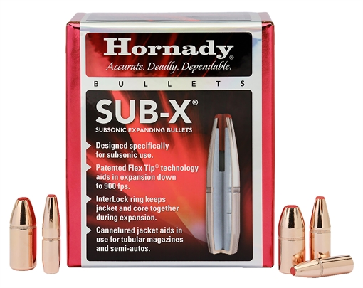 Picture of Hornady Sub-X (Subsonic - eXpanding) Rifle Bullets .45 cal .458 410gr Sub-X 45052