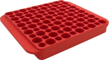 Picture of Hornady Magnum Reloading Block Red Multi Caliber Plastic 50rd 480042