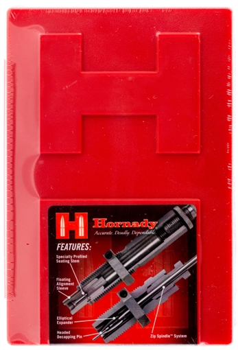 Picture of Hornady Custom Grade Series III 2 Die Set for 28 Nosler Includes Sizing Seater 546329