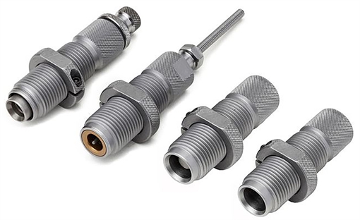Picture of Hornady Custom Grade Series V 4 Die Set for 350 Legend Includes Sizer Seater Expander Taper Crimp 546401