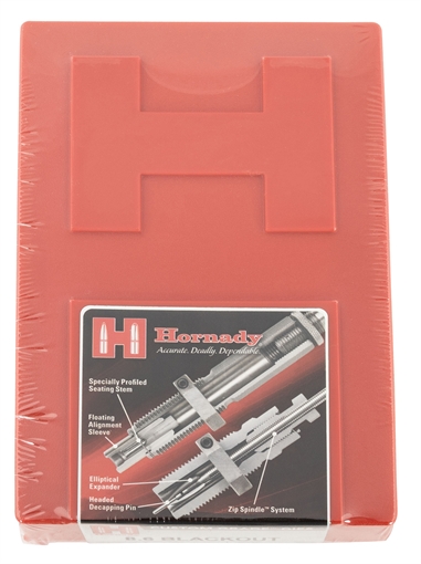 Picture of Hornady Custom Grade Series III 2 Die Set for 8.6 Blackout Includes Sizing Seater 546442