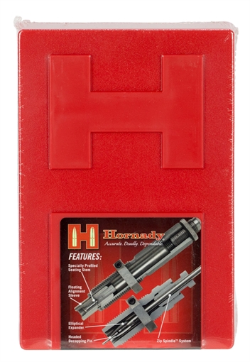 Picture of Hornady Custom Grade Series IV 2 Die Set for 375 Flanged Mag Nitro Express Includes Sizing Seater 546449
