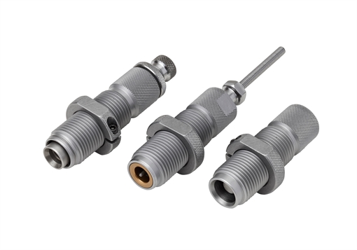 Picture of Hornady Custom Grade Series II 3 Die Set for 380 ACP Includes Sizer Seater Expander 546518