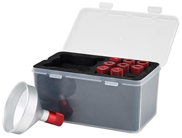 Picture of Hornady Premium Powder Funnel Kit Gray Multi Caliber Aluminum 586059