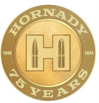 Picture of Hornady 75th Anniversary Sign Gold Tin 11.80 x 11.80 99157