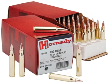 Picture of Hornady Custom Rifle Ammunition .223 Rem 55 gr SP 3240 fps - 50/box 80255