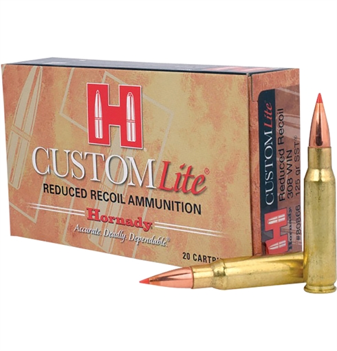 Picture of Hornady Custom Lite Rifle Ammunition .308 Win 125 gr SST Custom Lite 20/Box 80866