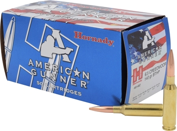 Picture of Hornady Hornady American Gunner Rifle Ammo 6.5 Creedmoor 140 gr. Boat Tail Hollow Point 50 rd 81482