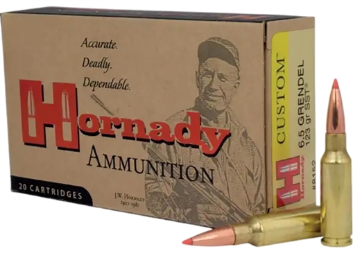 Picture of Hornady Custom 6.5Grendel 123gr Super Shock Tip 20 Per Box/10 Case 8152