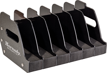 Picture of Hornady 6 Gun Pistol Rack Metal w/Foam and Plastic Dividers Holds 6 Pistols 95832