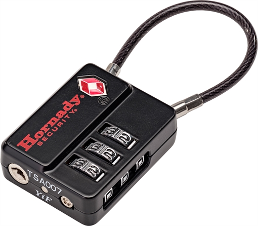Picture of Hornady Flex Micro TSA Lock Open w/ Combination Black Aluminum 96023