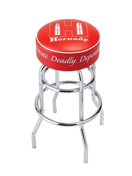 Picture of Hornady Reloading Bench Stool Chrome Red Chromed Steel Vinyl 99103