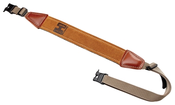 Picture of Hornady Universal Sling made of Brown Leather with Nylon Straps & Swivels for Rifles 99107