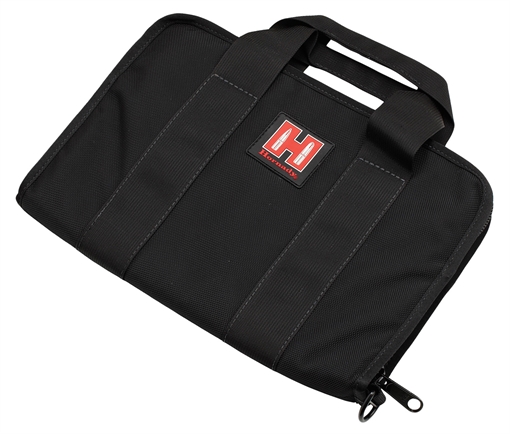Picture of Hornady Pistol Case Soft Black/Red Holds 1 Handgun Cordura 99117