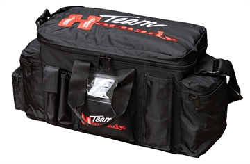 Picture of Hornady Team Hornady Range Bag Black with Red Logo Nylon with Large Compartment & Embroidering 9919