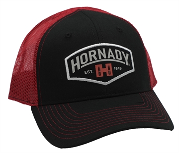 Picture of Hornady Established Mesh Cap Black Red Structured 99214