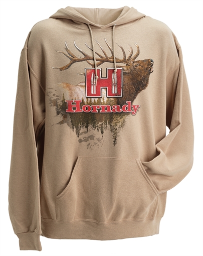 Picture of Hornady 99612XL Elk  XL Tan/Khaki Hoodie 090255730050