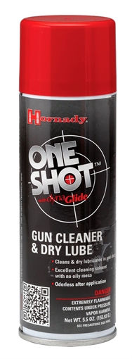 Picture of Hornady One Shot Gun Cleaner & Lube Against Corrosion & Lubricates 5 oz Aerosol 9990