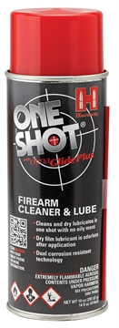 Picture of Hornady One Shot Gun Cleaner & Lube Against Corrosion & Lubricates 10 oz Aerosol 99901