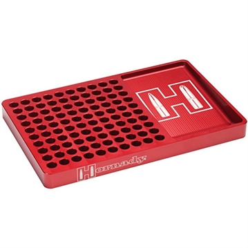 Picture of Hornady Reloading Block Red 308 Win/6.5 Creedmoor Aluminum Capacity 100rd 480043