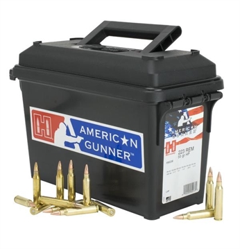 Picture of Hornady American Gunner Rifle Ammunition .223 Rem 55 gr HP-Match 3240 fps 247/ct 80238