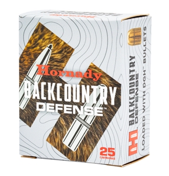 Picture of Hornady Backcountry Defense, 357 Magnum, 165 Grain, Dangerous Game Handgun Bullet, 25 Round Box 90608 090255726725