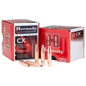 Picture of Hornady CX 25 Cal .257 90 gr Boat Tail 50 Per Box/ 25 Case 254104