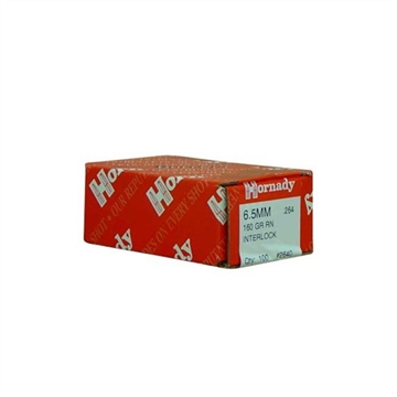 Picture of Hornady INTERLOCK® 6.5MM (0.264'') 160GR ROUND NOSE 100/BOX 2640
