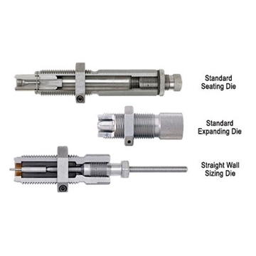 Picture of Hornady Custom Grade Series II 3 Die Set for 45 70 Gov Includes Sizer Seater Expander 546566