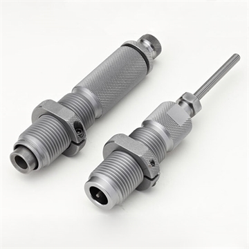 Picture of Hornady Custom Grade Series I 2 Die Set for 25 06 Rem Includes Sizing Seater 546262