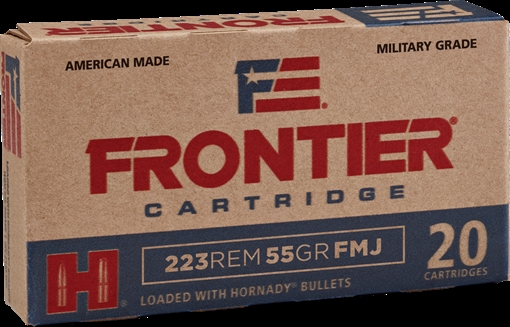 Picture of HORNADY FRONTIER 223 REM 55 GR FMJ 20RD/BX 25BX/CS HORFR100
