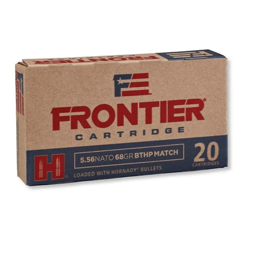 Picture of Hornady Frontier NATO Rifle Ammunition 5.56mm 68 gr BTHP-MATCH 500/ct Case (25-20/ct Boxes) FR310C