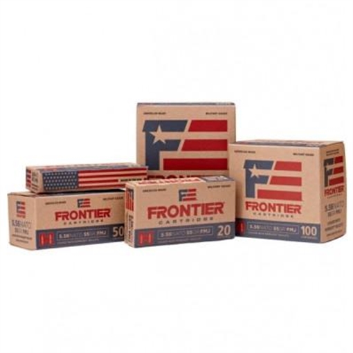 Picture of Hornady Frontier Rifle Ammunition .223 Rem 55 gr HP-MATCH 3240 fps 500/ct case FR140C