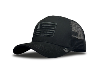 Picture of Hornady Gear 33290 Trucker  Black Gadsden Flag