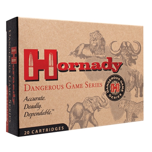 Picture of Hornady Dangerous Game Series Rifle Ammunition 9.3x74R 286 gr SP-RP 2360 fps - 20/box 82304