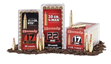Picture of Hornady Rimfire Ammunition .22 WMR 30 gr V-MAX 2200 fps 200/rd 832022