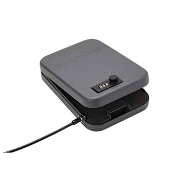 Picture of SnapSafe Lock Box, Large, 9.5" x 6.5" x 1.75", Combination Lock, 16 Gauge Steel, Cable Included, Black Finish 75230