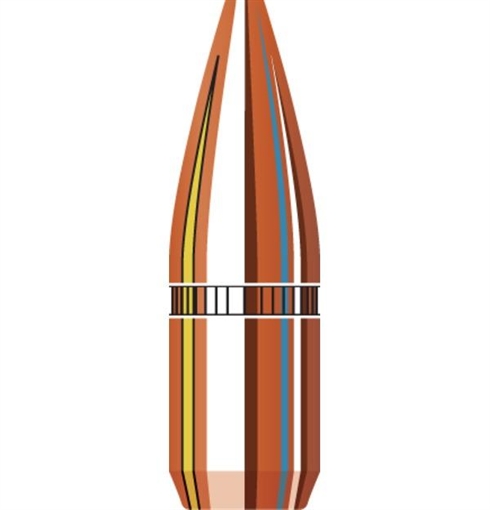 Picture of Hornady Traditional Vamint Bullets .22 cal .224" 55 gr HP 100/Bag 2263BAG