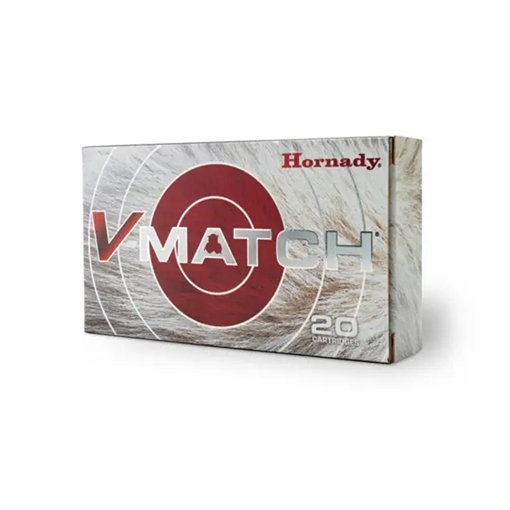 Picture of Hornady V-Match Rifle Ammo 22 Creedmoor 69 gr. ELD-VT 20 rd. 83414 090255834147