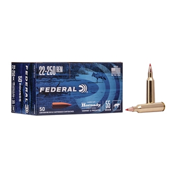 Picture of Federal 22-250 REMINGTON 55GR V-MAX 50/BOX V22250VM2B