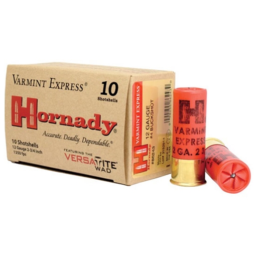 Picture of Hornady Hornady Varmint Express Shotgun Ammo 12 ga. 2.75 in. 24 Pellets 4 Buckshot 10 rd. 86243