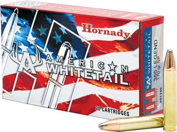 Picture of Hornady American Whitetail Rifle Ammunition .350 Legend 170gr SP 2200 fps 20/ct 81196