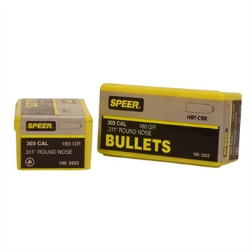 Picture of Speer 303 CALIBER (0.311'') 180GR SOFT POINT ROUND NOSE 100/BOX 2223
