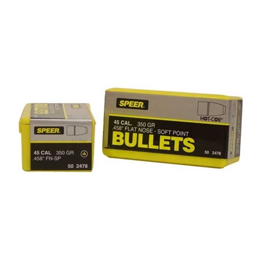 Picture of Speer 458 CALIBER (0.458'') 350GR SOFT POINT FLAT NOSE 50/BOX 2478