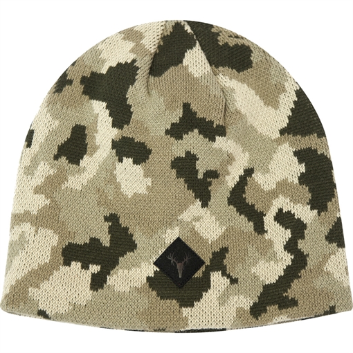 Picture of Hot Shot Camo Knit Beanie Tan 10-005T-THR