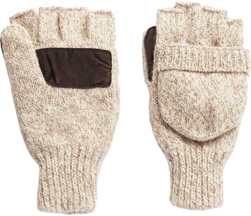 Picture of HOT SHOT BASICS RAGG WOOL POP- TOP MITTEN INSULATED OATMEAL 202381