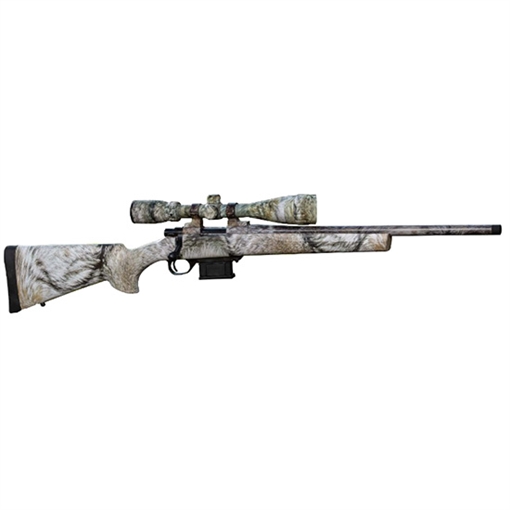 Picture of Howa M1500 Mini Action Full Size 6 ARC 5+1 20" Yote Camo Dip Threaded Barrel, Steel Receiver Drilled & Tapped, Fixed HTI Yote Synthetic Stock, Nikko Stirling GamePro 4-12x40mm HMA60804FY
